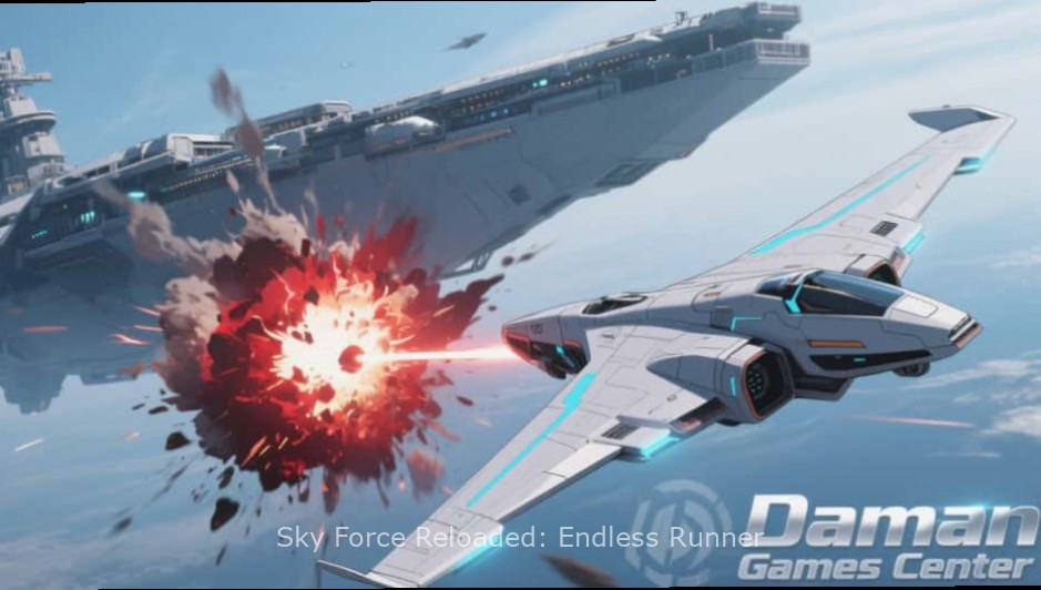 Sky Force Reloaded: Endless Runner - Strategic Gameplay Sky Force Reloaded: Endless Runner gameplay with strategic maneuvering